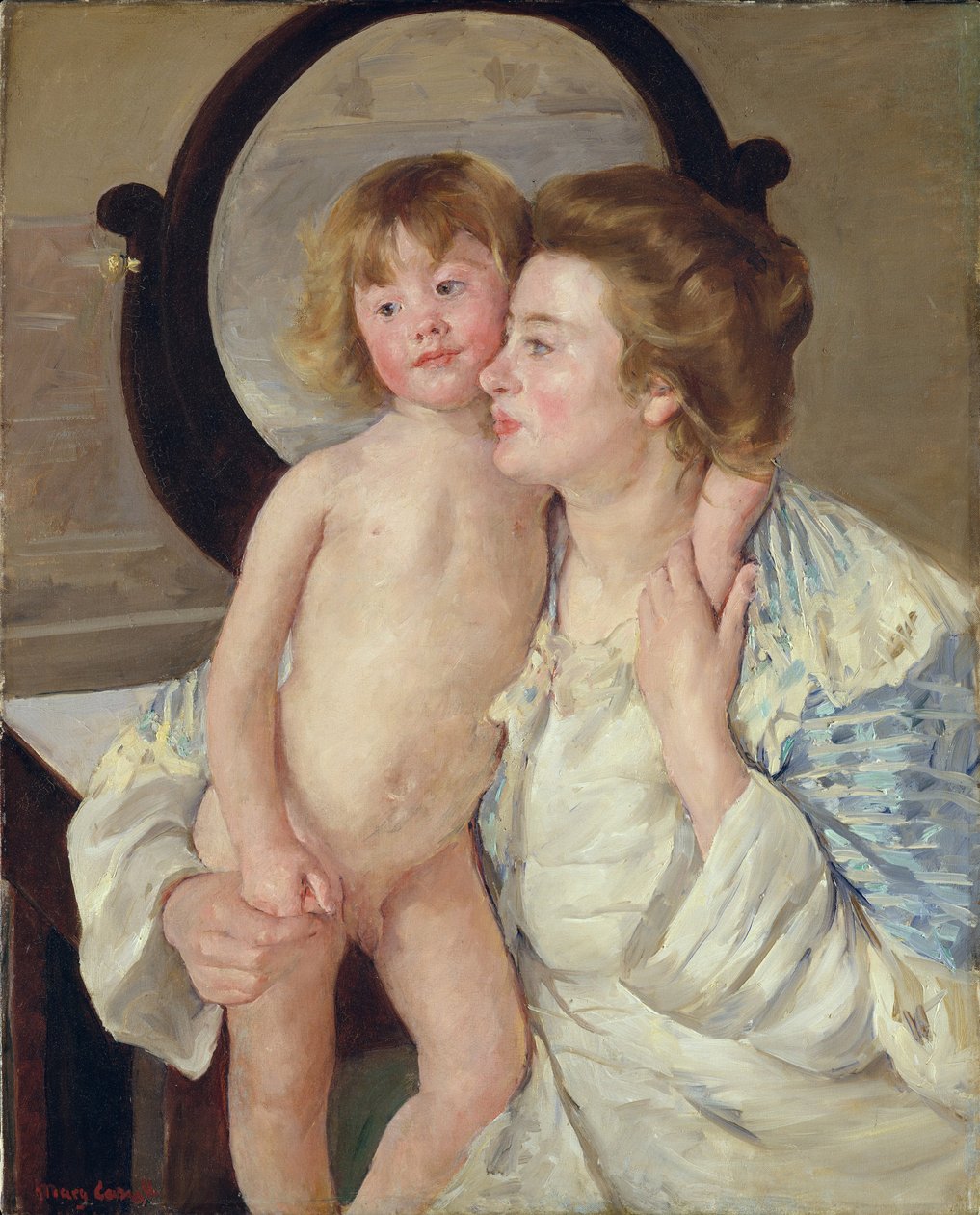 Mor og dreng, ca. 1899 af Mary Cassatt
