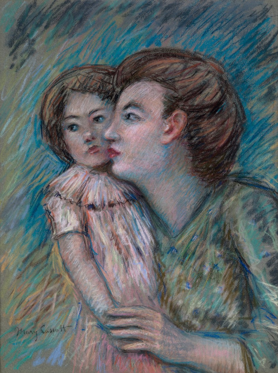 Mor og barn af Mary Cassatt