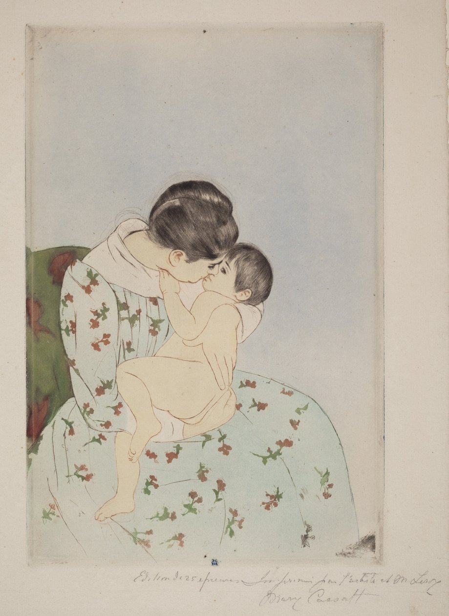 Morens kys af Mary Cassatt