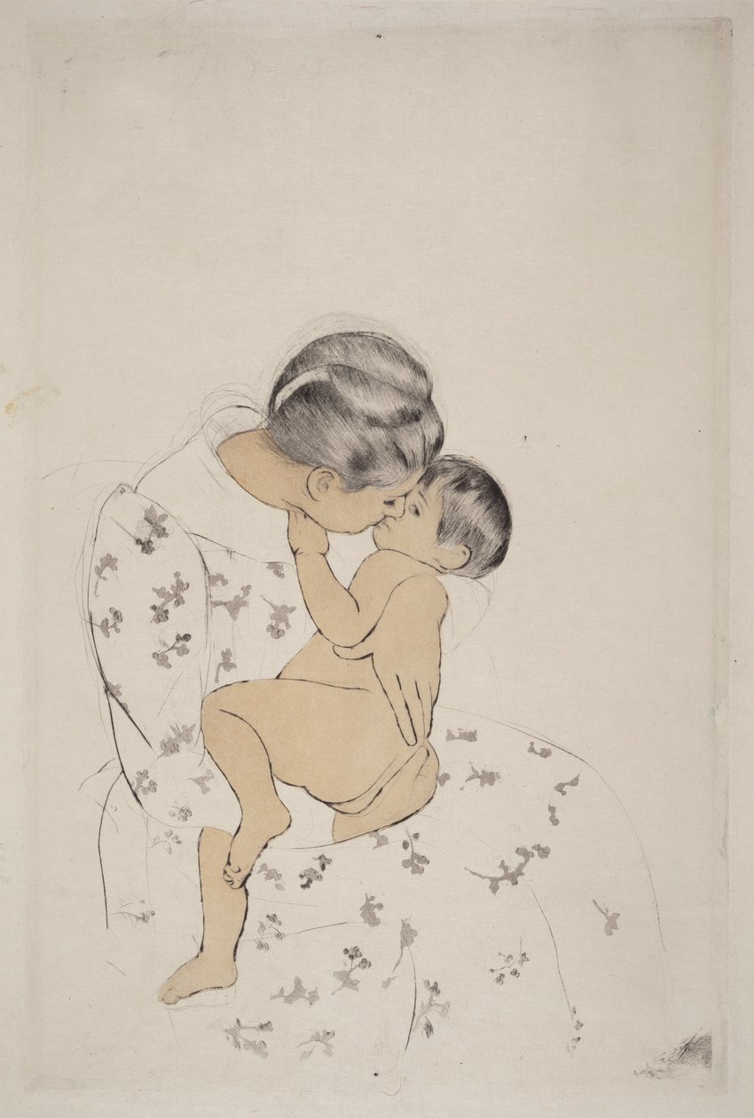 Moderens kys af Mary Cassatt