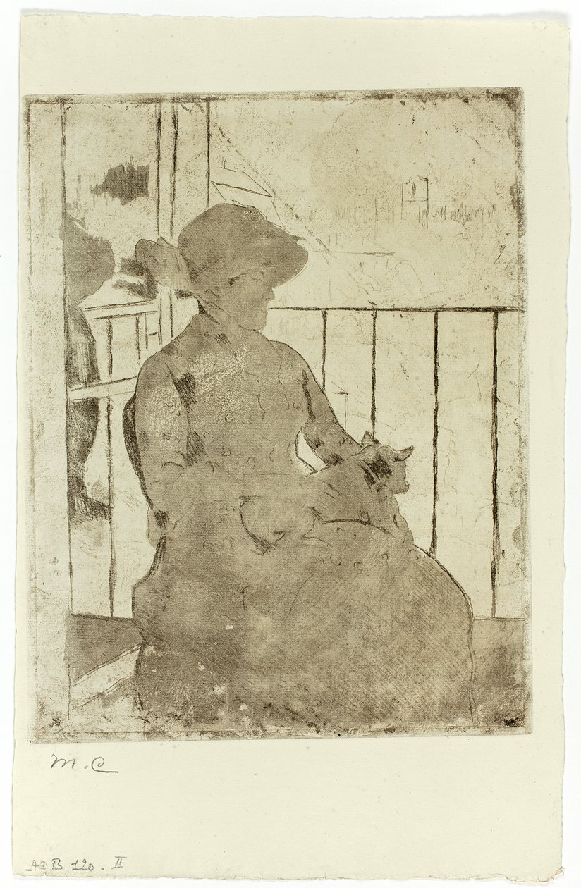 På altanen af Mary Cassatt