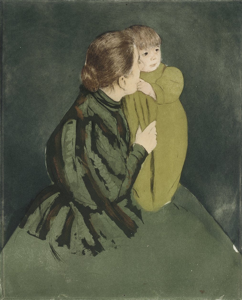 Bondemor med barn af Mary Cassatt