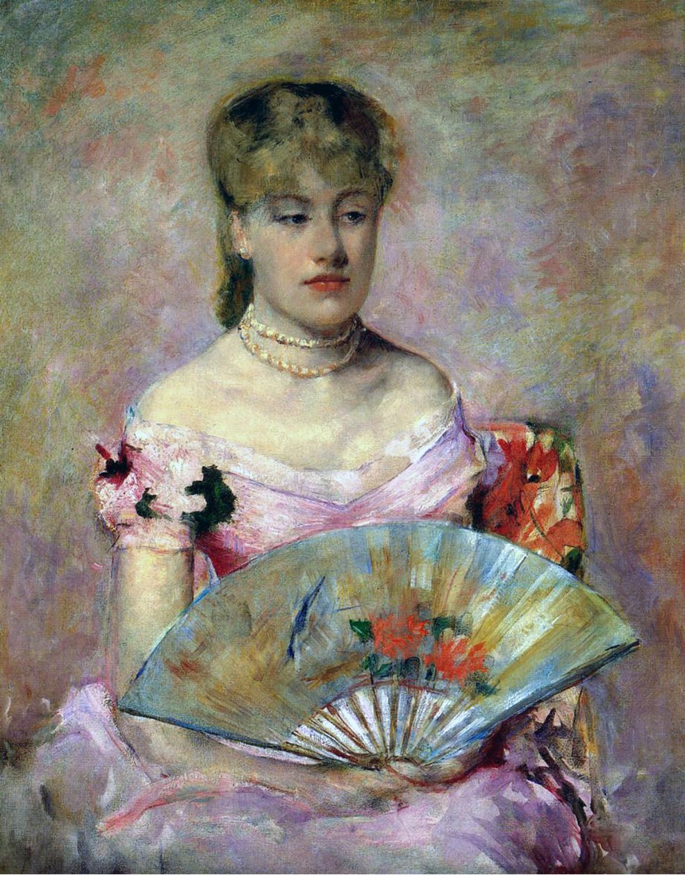 Portræt af Anne Charlotte Gaillard, ca. 1880 af Mary Cassatt