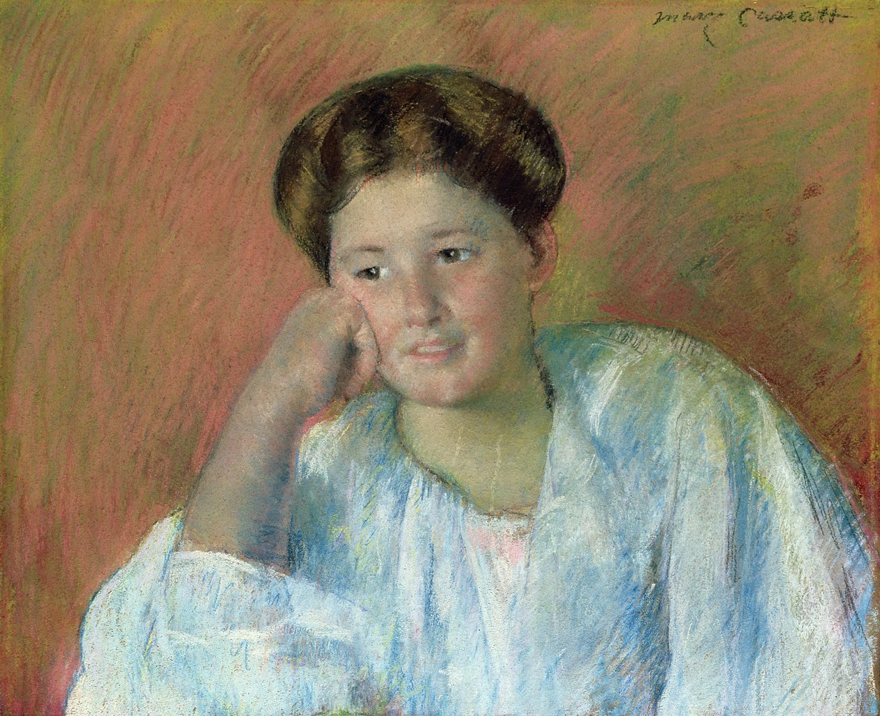 Portræt af Louisine Elder af Mary Cassatt