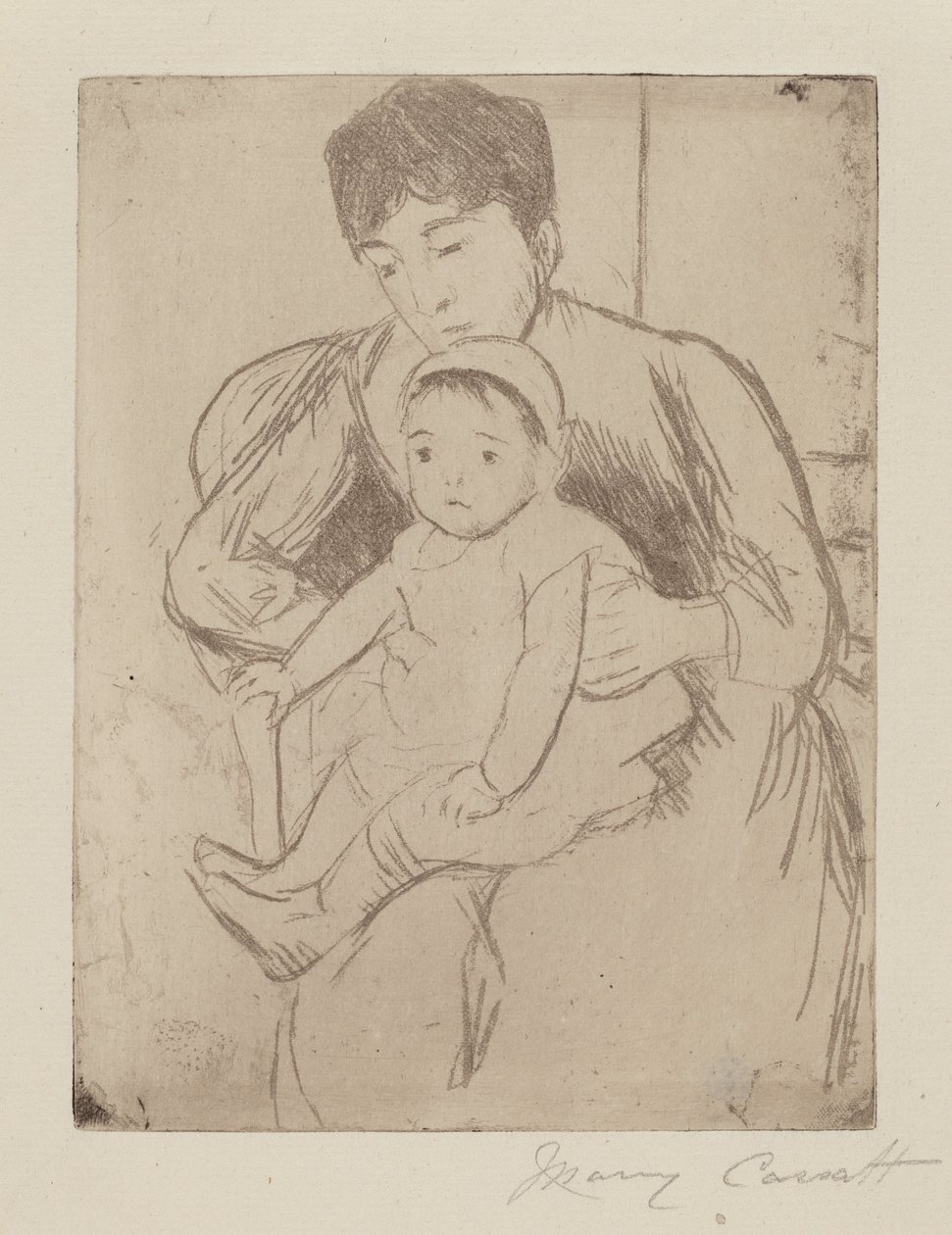 Forbereder regning til en udflugt af Mary Cassatt