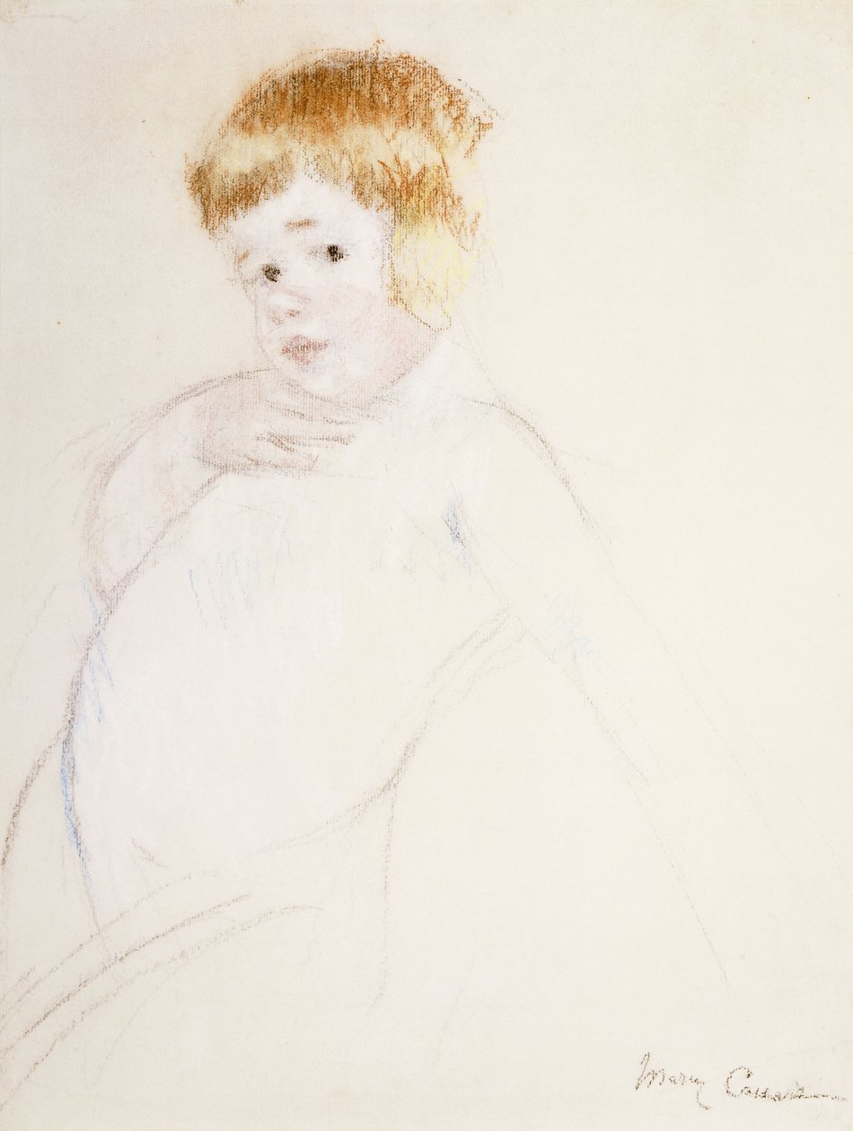 Study for the Baby for The Caress, c.1902 af Mary Cassatt