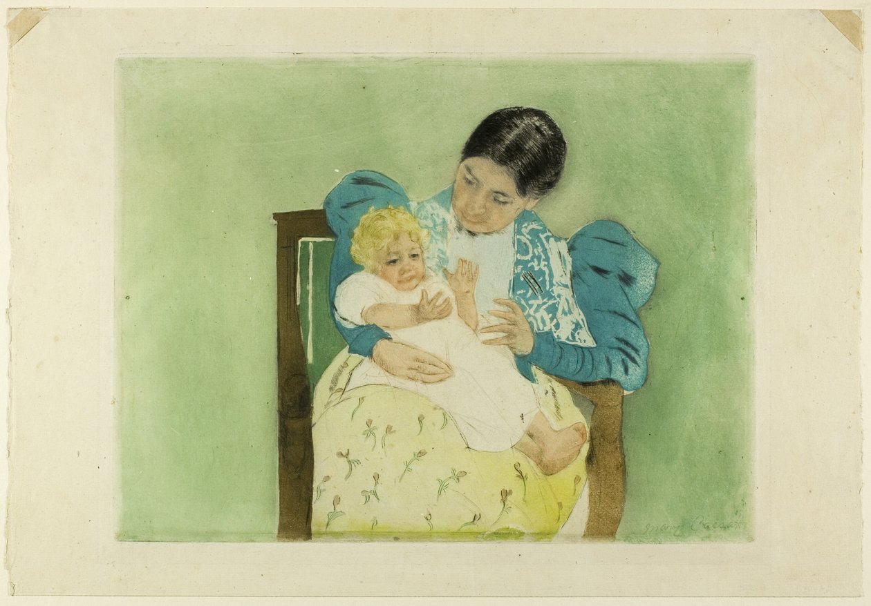 Det barfodede barn af Mary Cassatt
