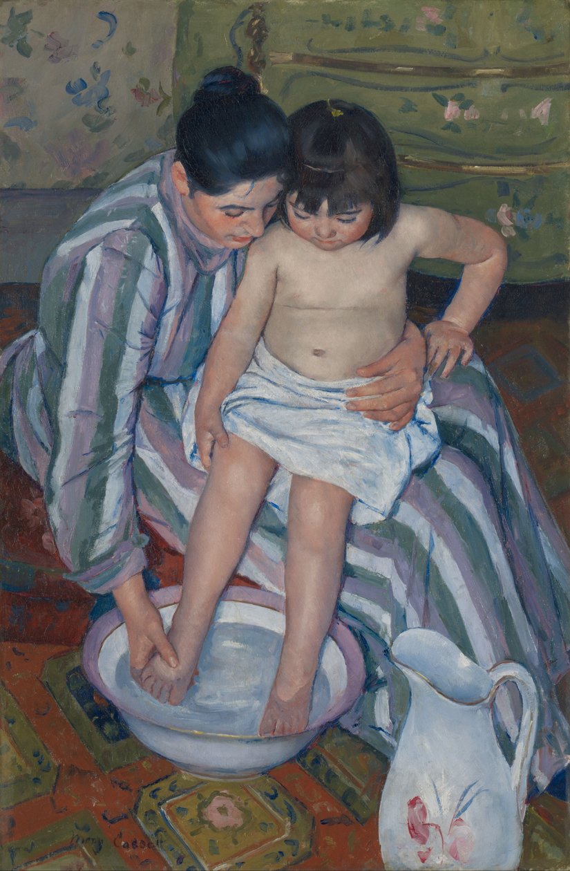 Barnets bad af Mary Cassatt