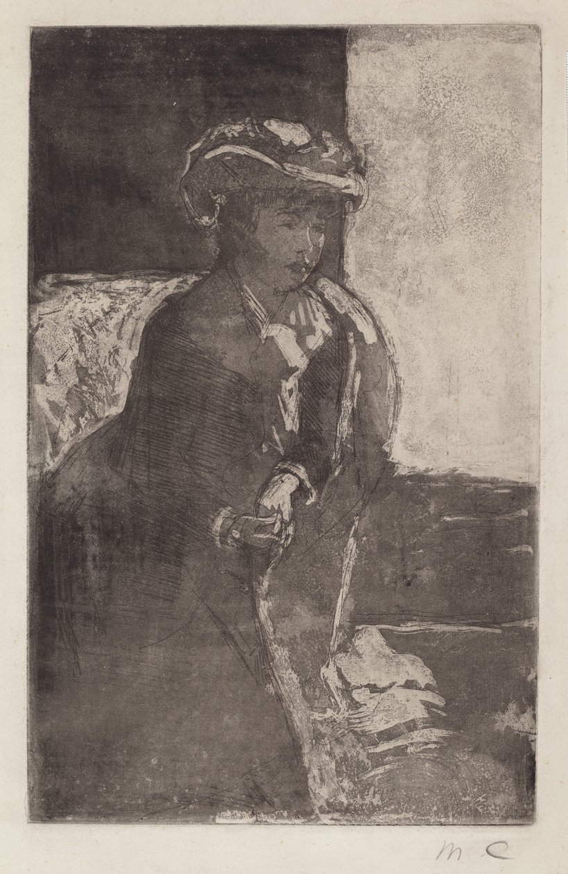 Sofaens hjørne (nr. 3) af Mary Cassatt