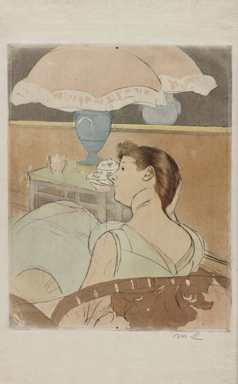 Lampen, 1890-91 af Mary Cassatt