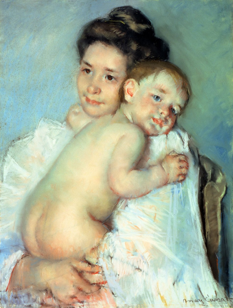 Den unge Moder af Mary Cassatt