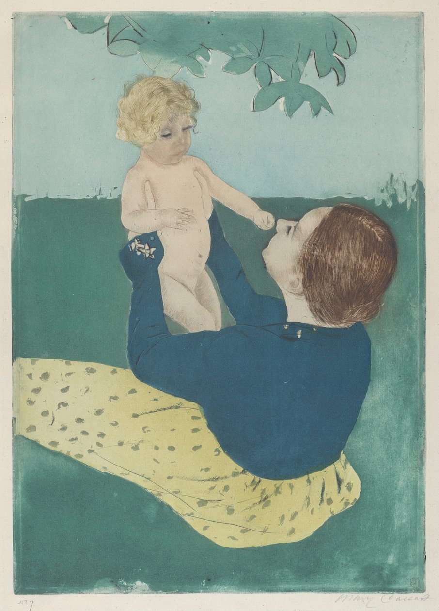 Under hestekastanjetræet, 1896-1897. af Mary Cassatt