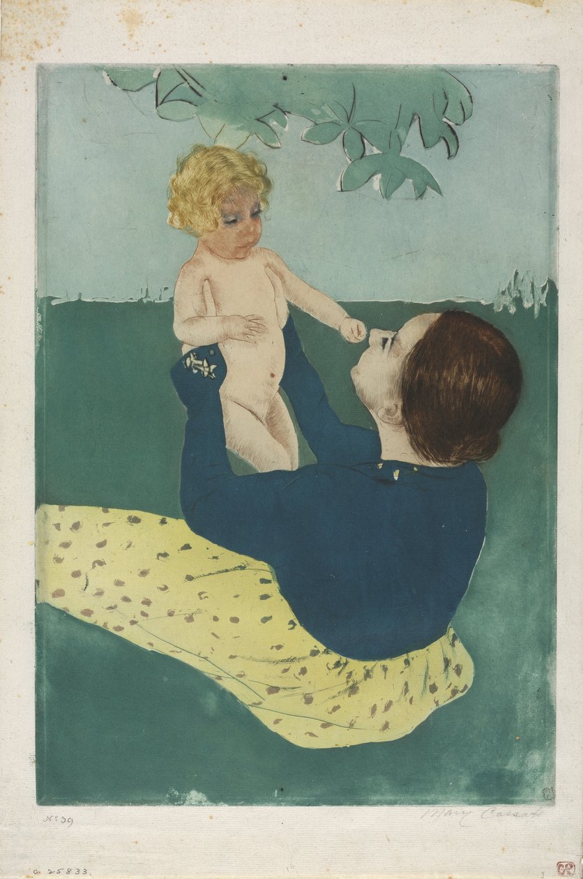 Under hestekastanjetræet, 1896-97 af Mary Cassatt