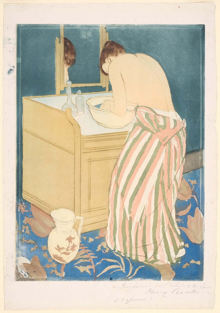 Kvinde i bad af Mary Cassatt