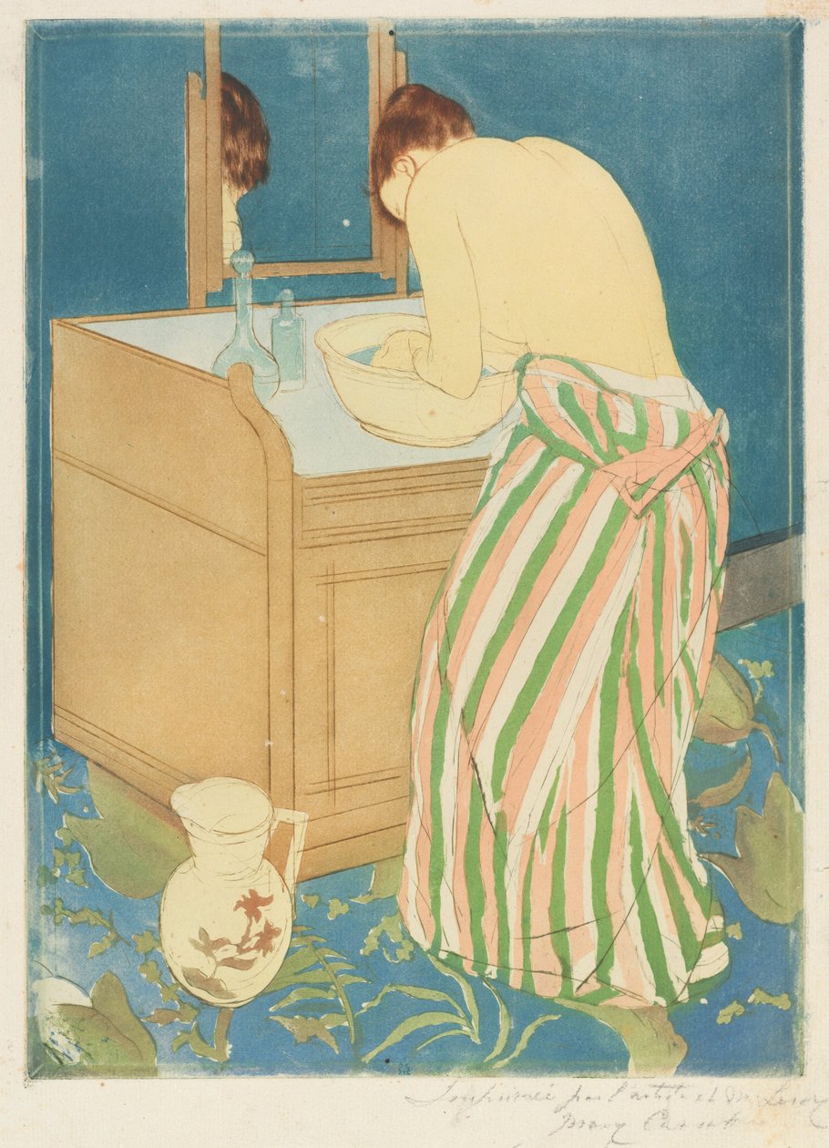 Badende kvinde af Mary Cassatt