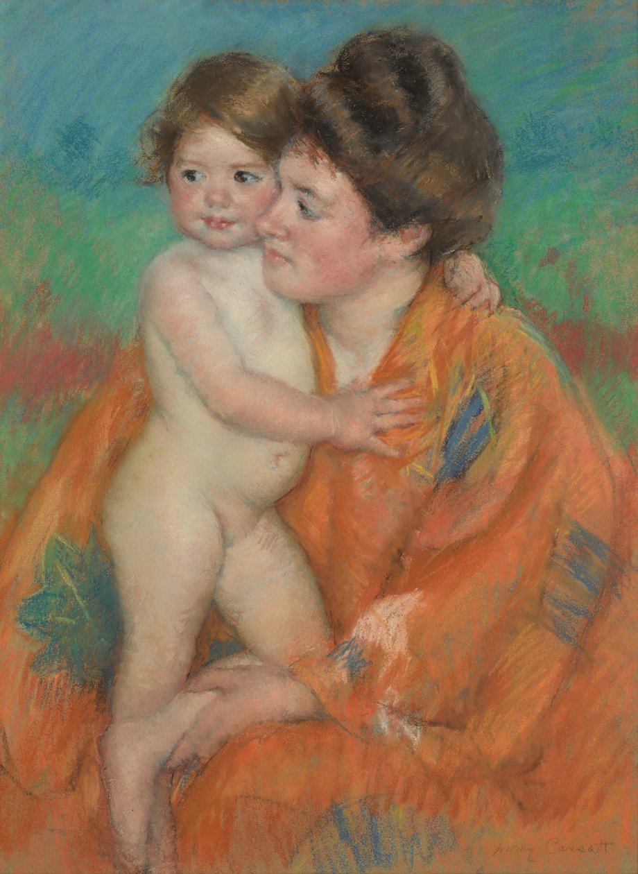Kvinde med baby af Mary Cassatt