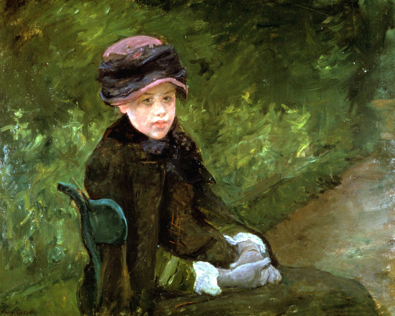 Ung dame i parken, c1880 af Mary Cassatt