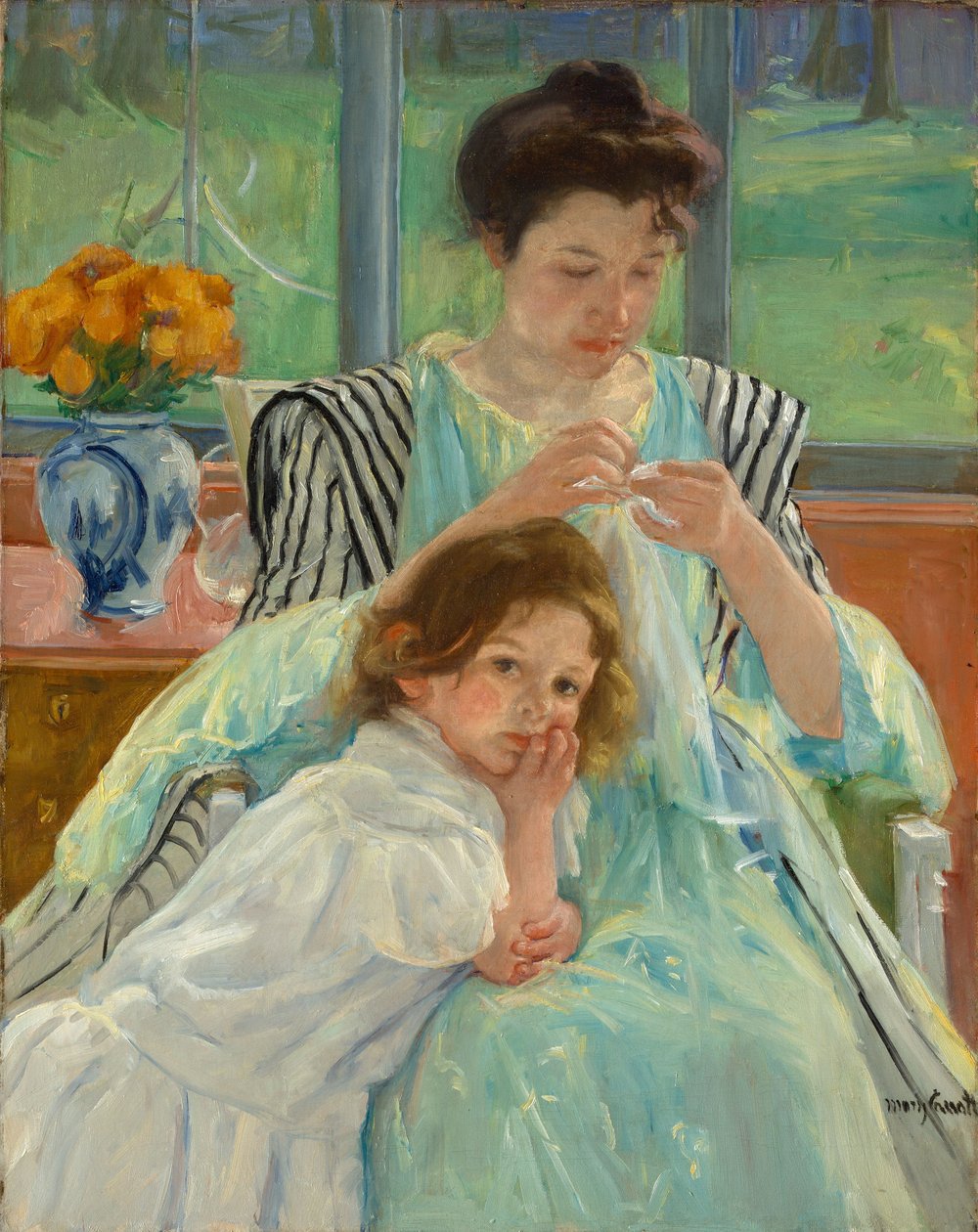 Ung Moder Syning, 1900 af Mary Cassatt
