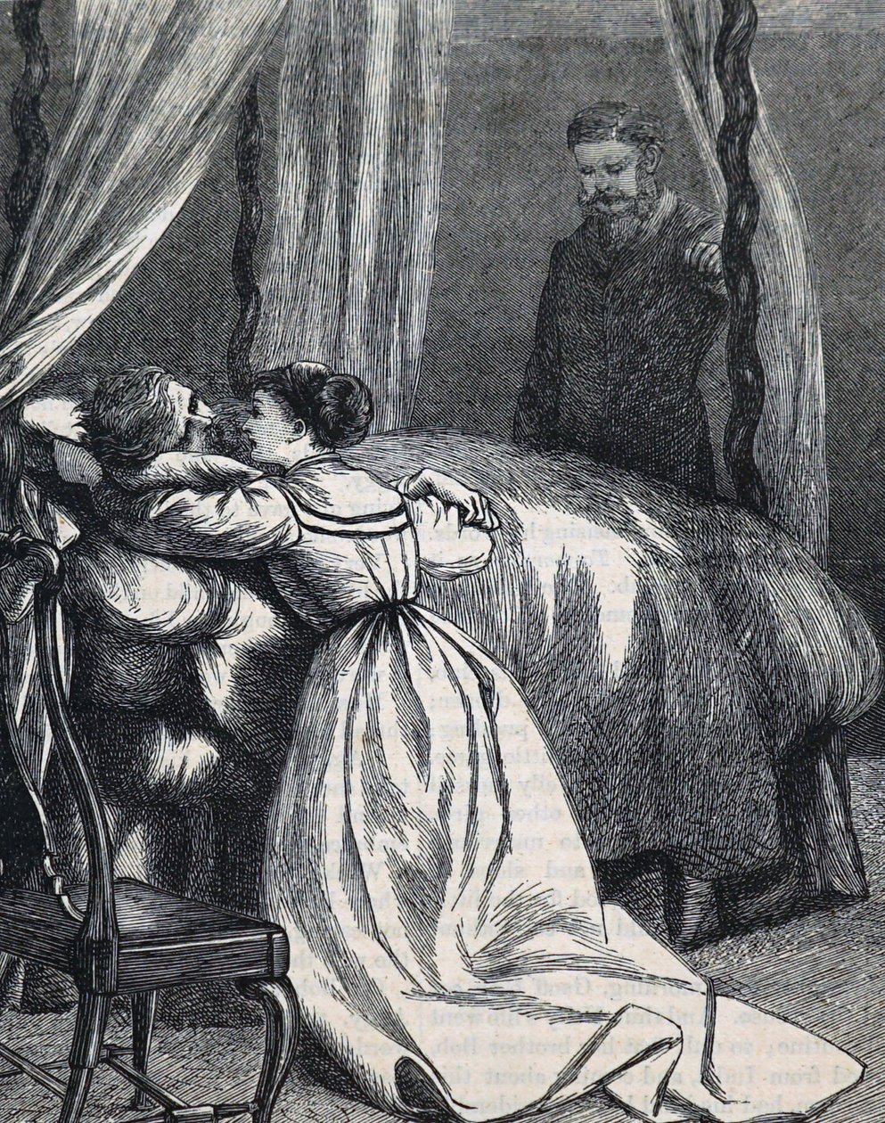En datter ved sin fars dødsleje af Mary Ellen Edwards