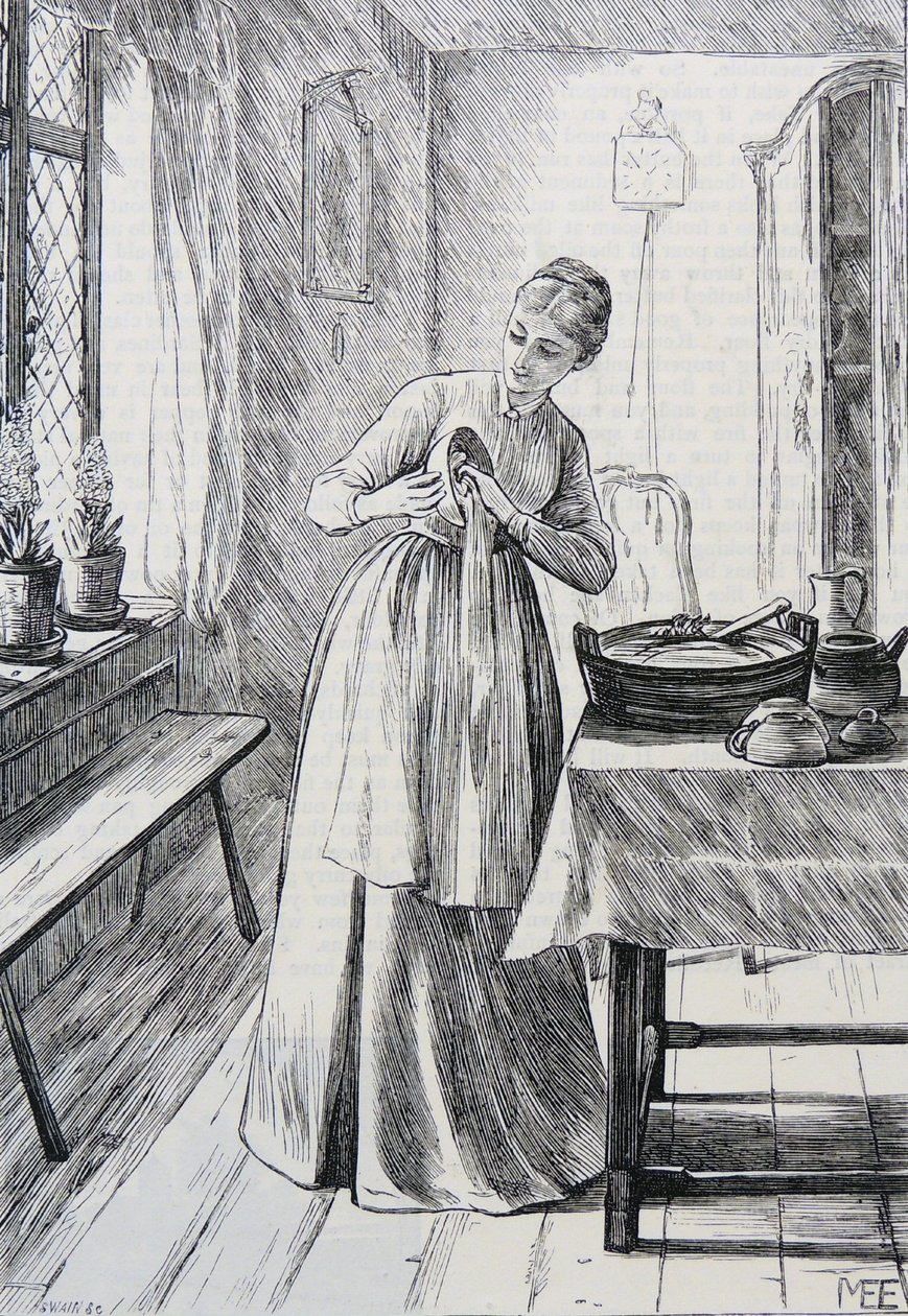 Illustration af husmor af Mary Ellen Edwards