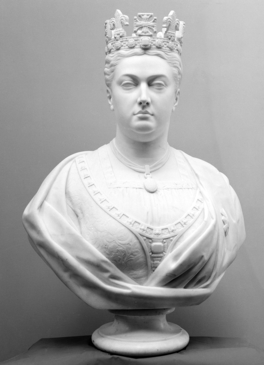 Dronning Victoria, ca. 1874 (marmor) af Mary Grant