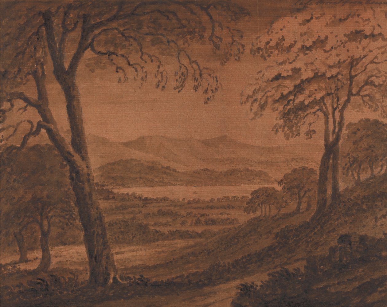 Lake Morat fra Avenches af Mary Harcourt