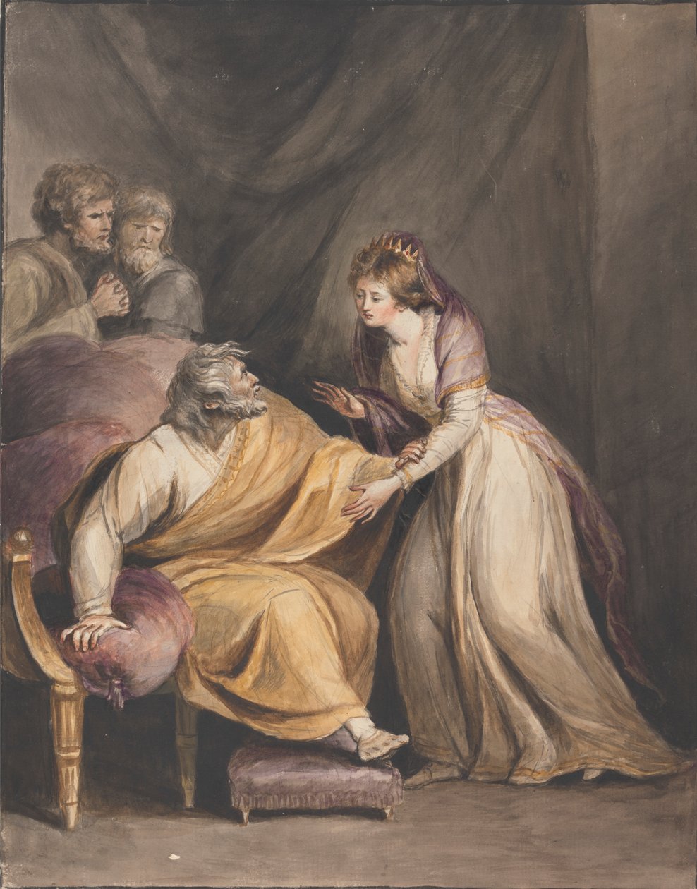 Lear og Cordelia af Mary Hoare