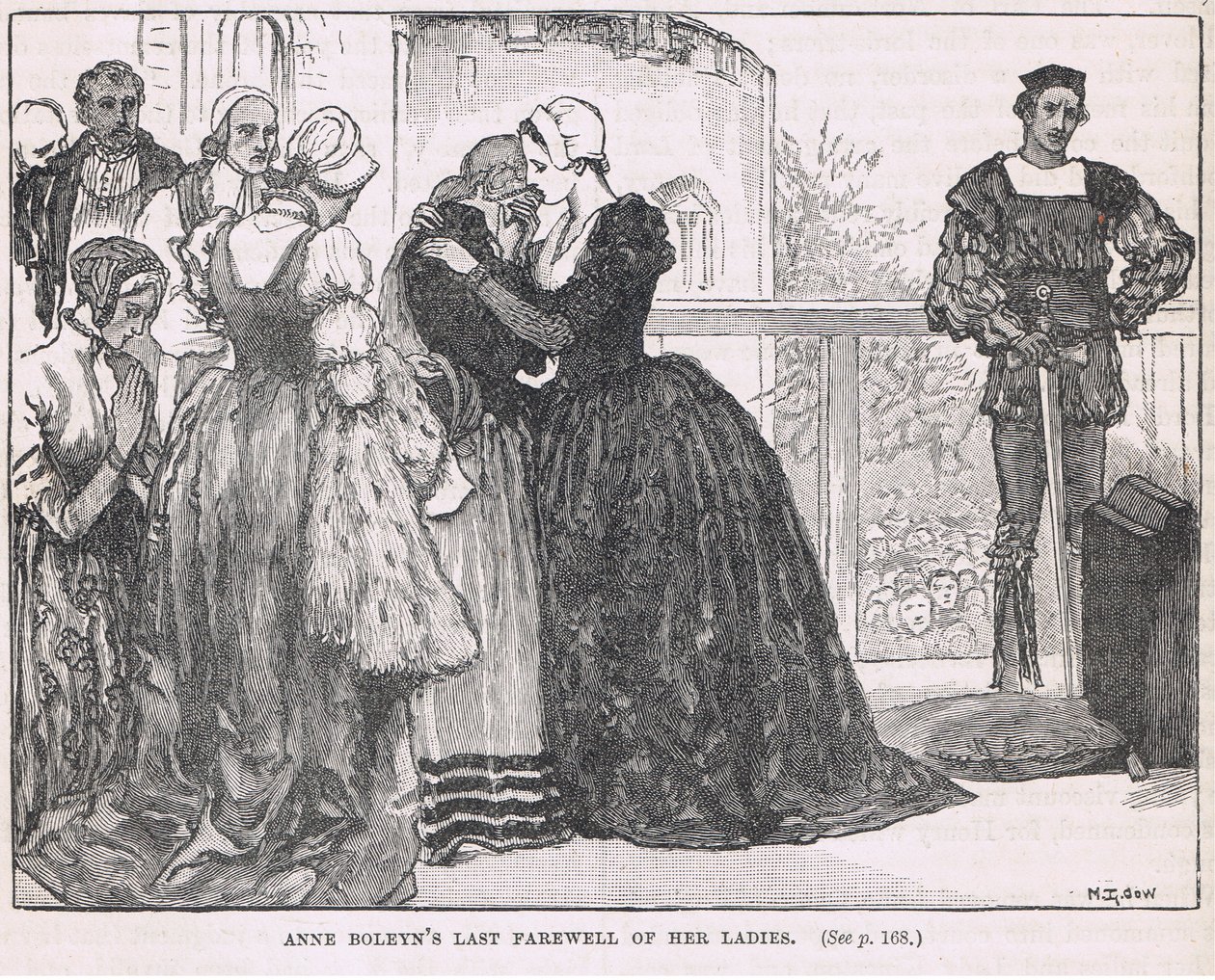 Anne Boleyns sidste farvel til sine damer af Mary L. Gow
