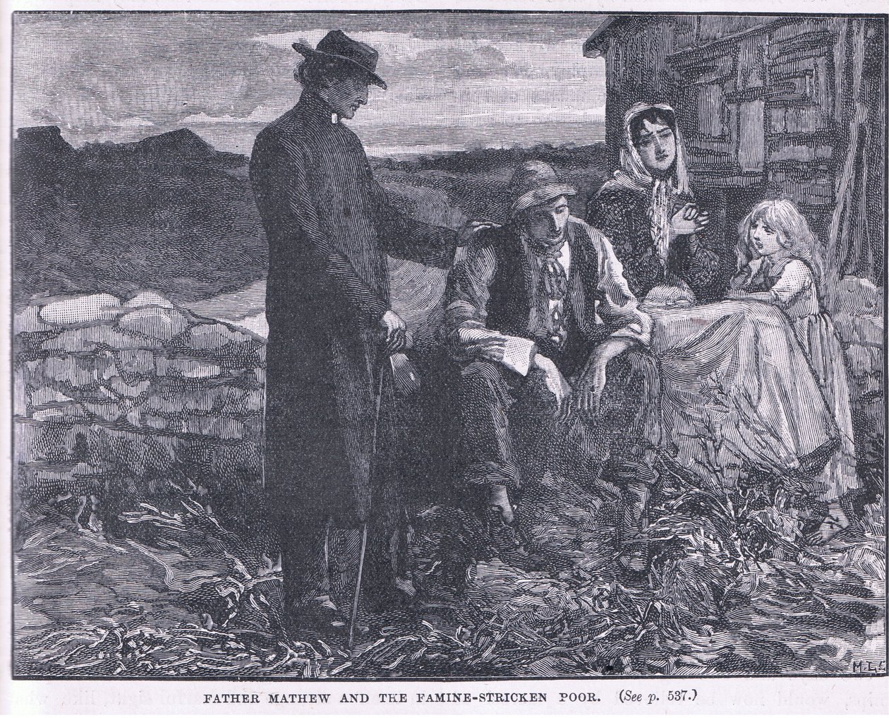 Fader Matthew og den hungersnød ramte fattige AD 1845 af Mary L. Gow