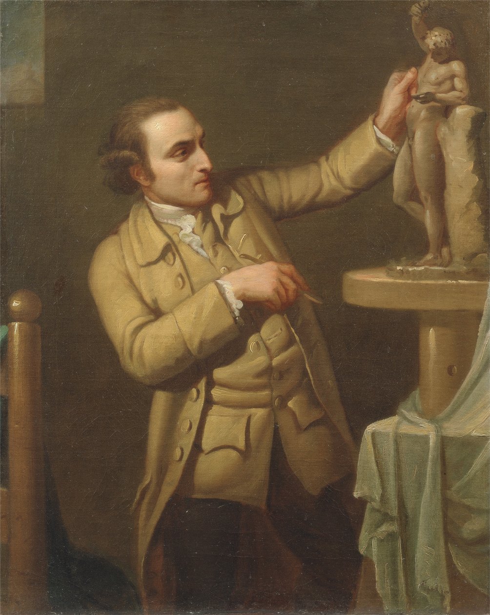 Joseph Nollekens (1737-1823) ca. 1770-71 (olie på lærred) af Mary Moser