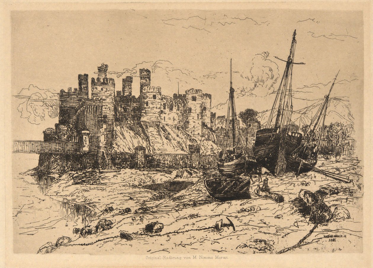 Conway Castle, Wales af Mary Nimmo Moran
