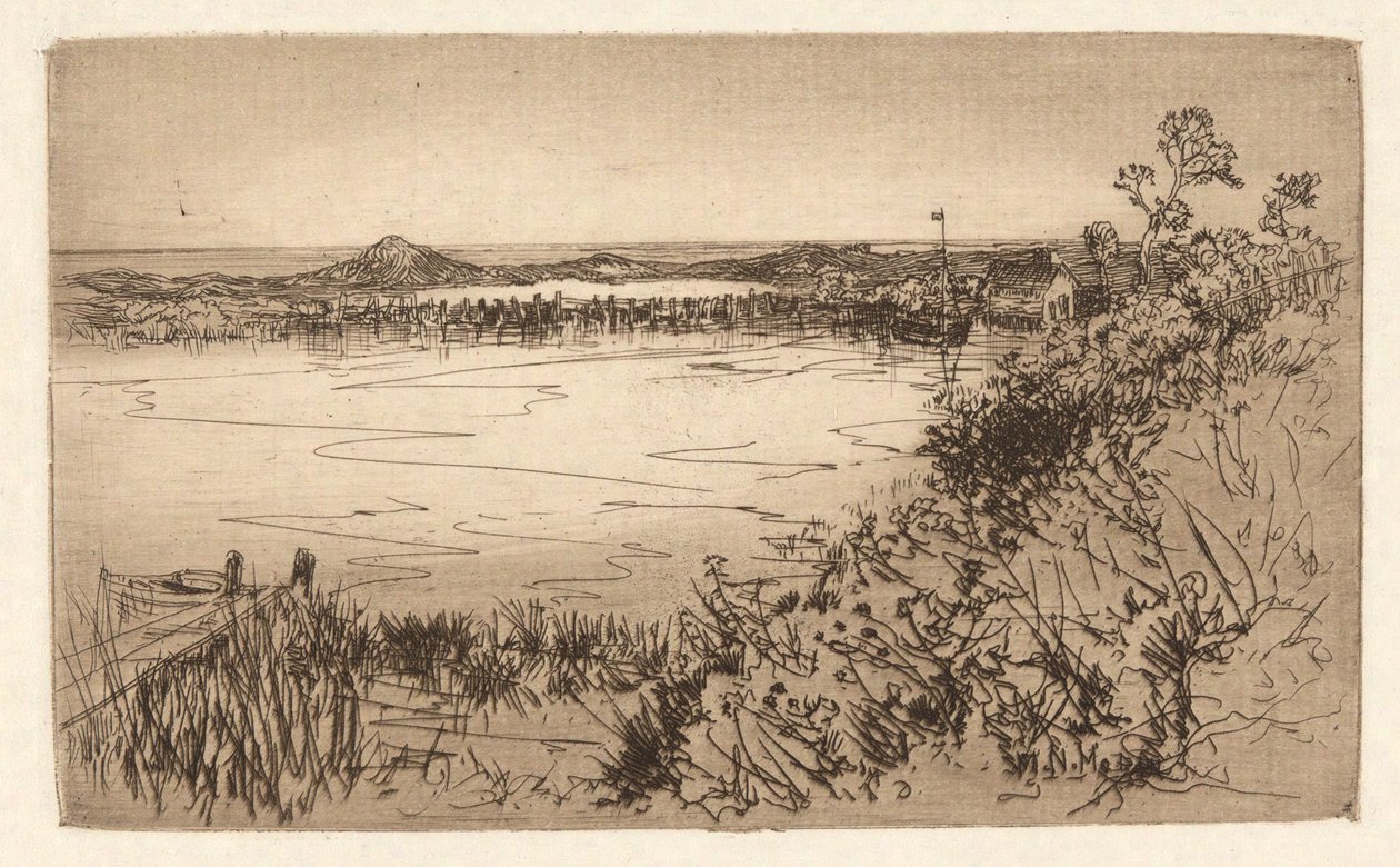 Stille havn/tidevandsdam af Mary Nimmo Moran