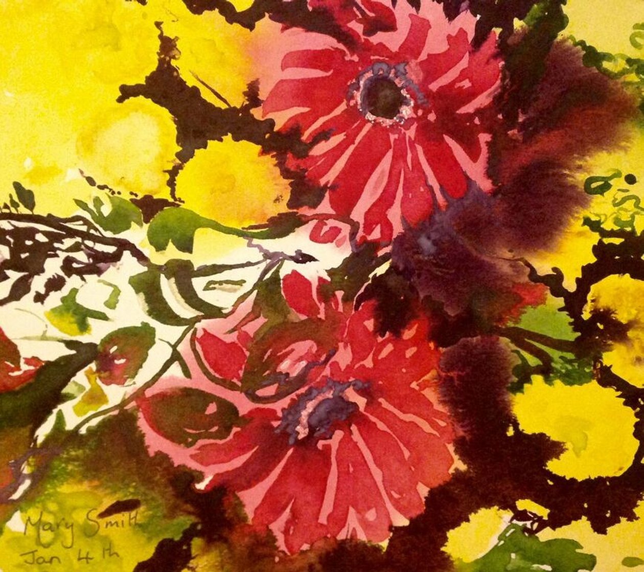 Gerberas af Mary Smith