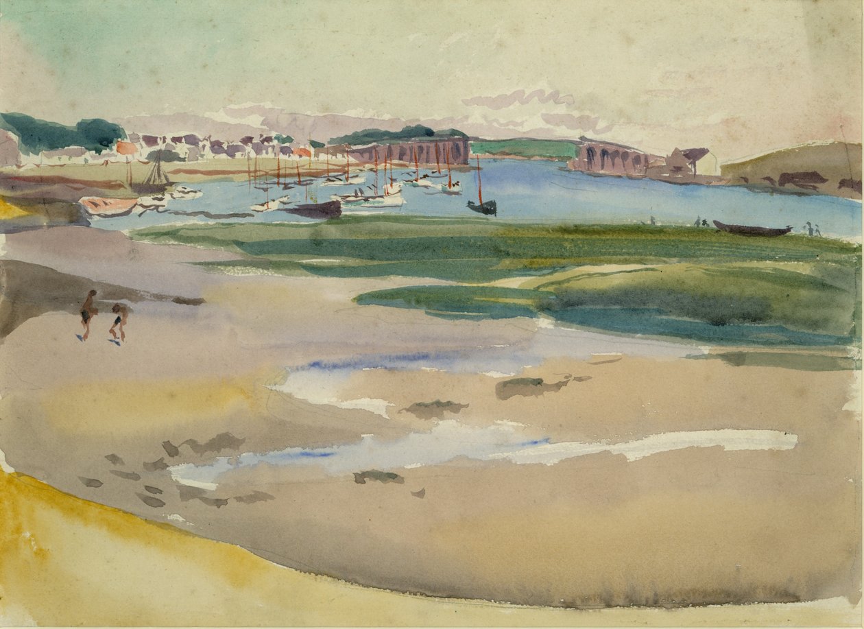 The Estuary, ca. 1930 (akvarel på papir) af Mary Sophia Ludlow