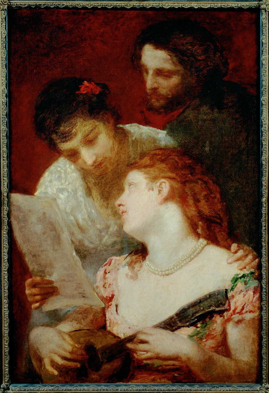 En musikalsk fest ... (maleri på lærred) af Mary Stevenson Cassatt