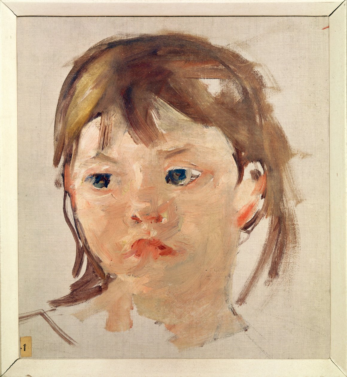 Hovedet af en ung pige af Mary Stevenson Cassatt