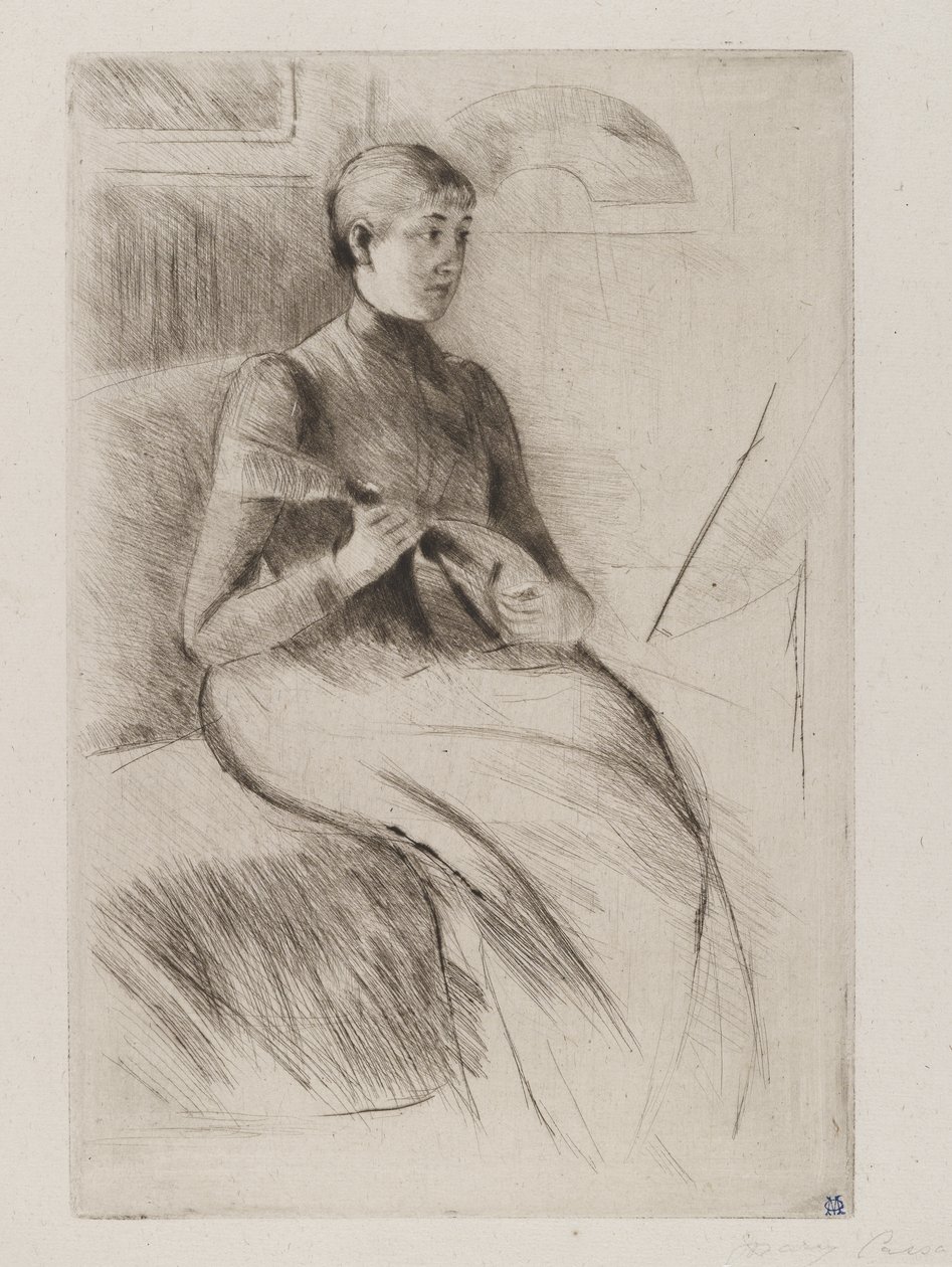 Mandolinspilleren af Mary Stevenson Cassatt