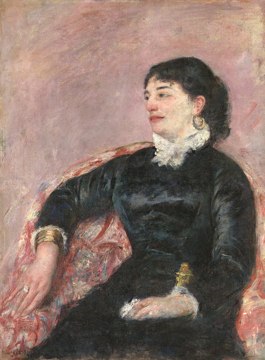 Portræt af en italiensk dame af Mary Cassatt