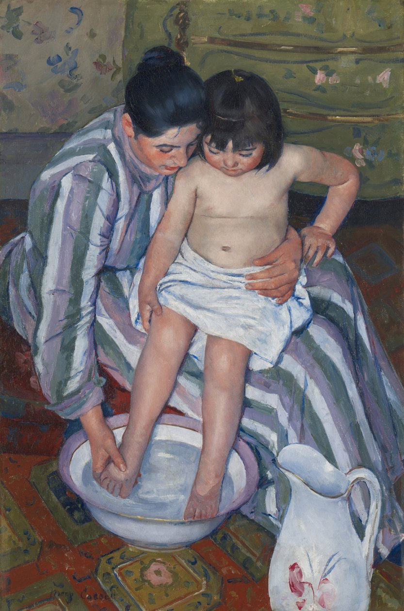 Barnets Bad af Mary Stevenson Cassatt