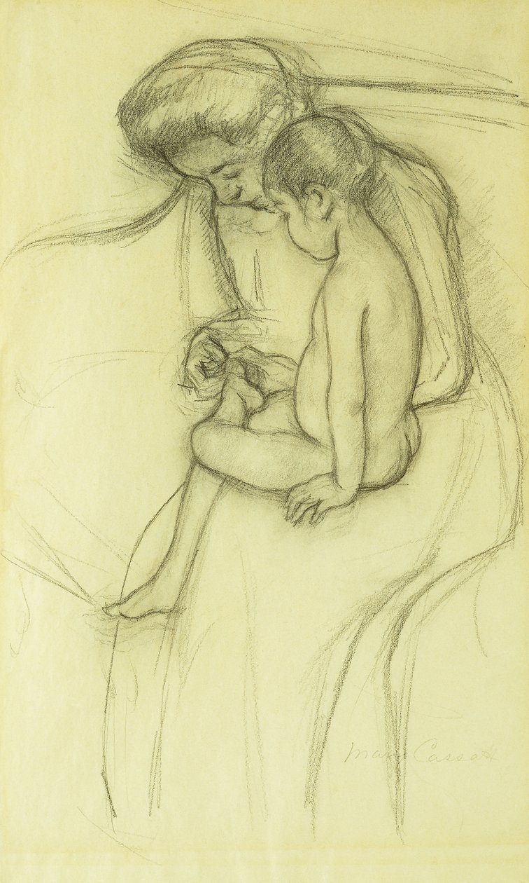 Pedikuren, ca. 1908 af Mary Cassatt