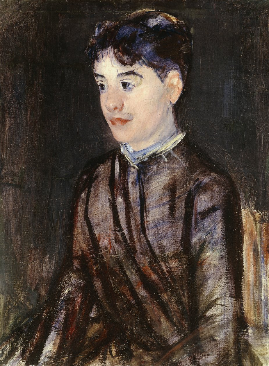 Ung kvinde i sort, af Mary Cassatt
