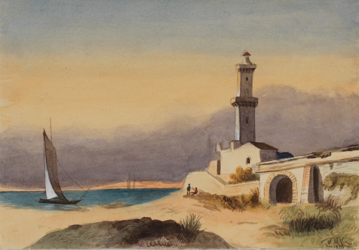 Uden titel Landskab, 1876. af Mary Vaux Walcott