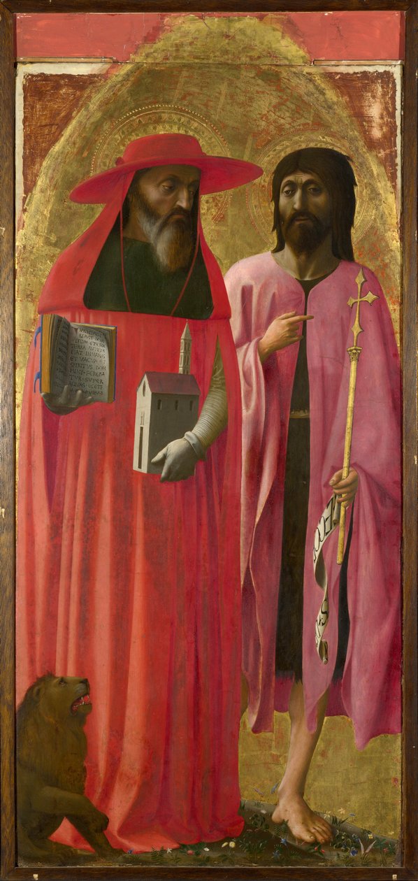 De hellige Hieronymus og Johannes Døberen af Masaccio
