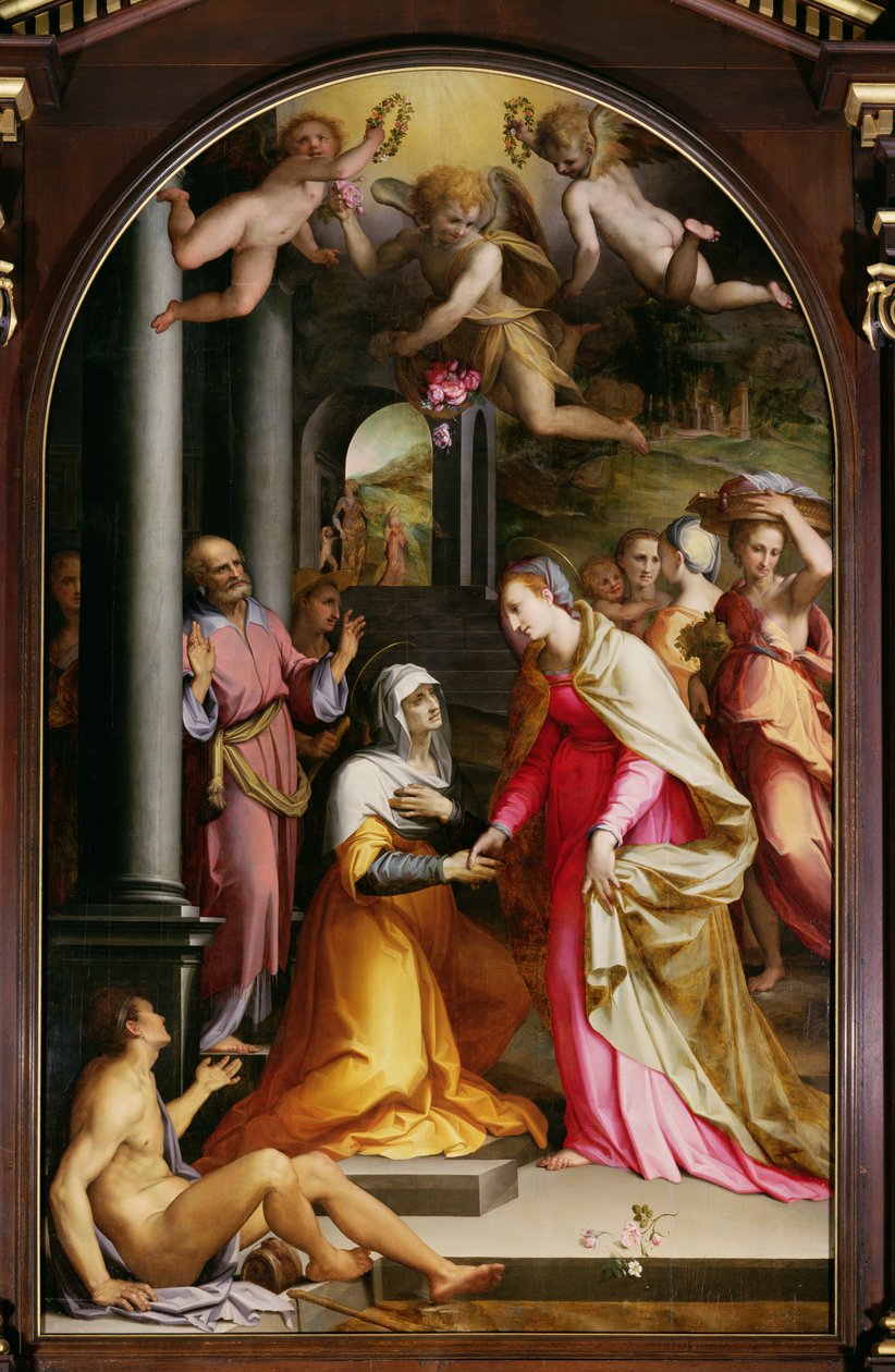 Besøget, 1560 af Maso da San Friano
