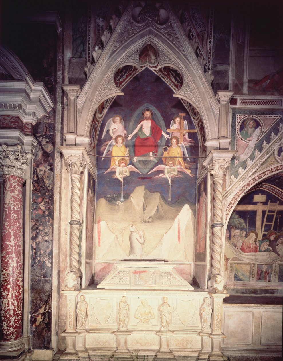 Last Judgment from the Bardi af Vernio Chapel (frisk) af Maso di Banco Giottino
