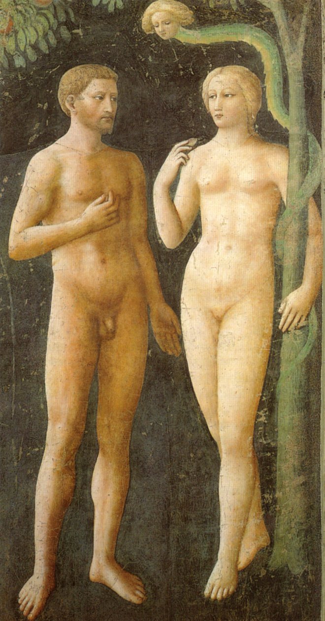 Adam og Eva af Masolino da Panicale