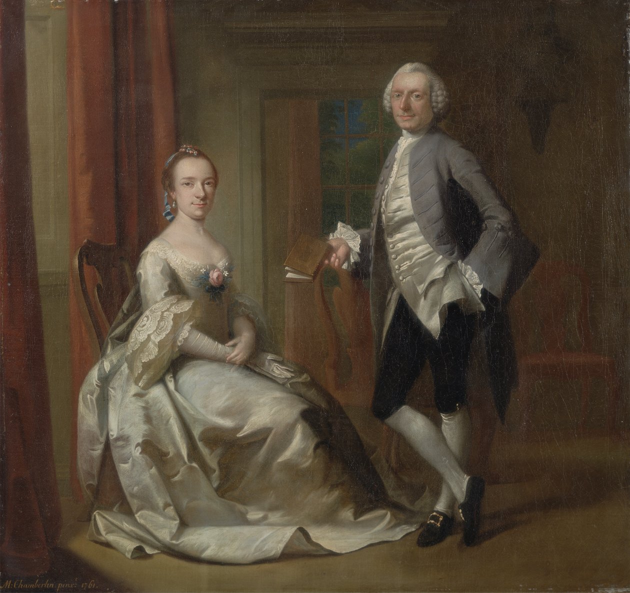Samtalestykke, 1761 af Mason Chamberlin