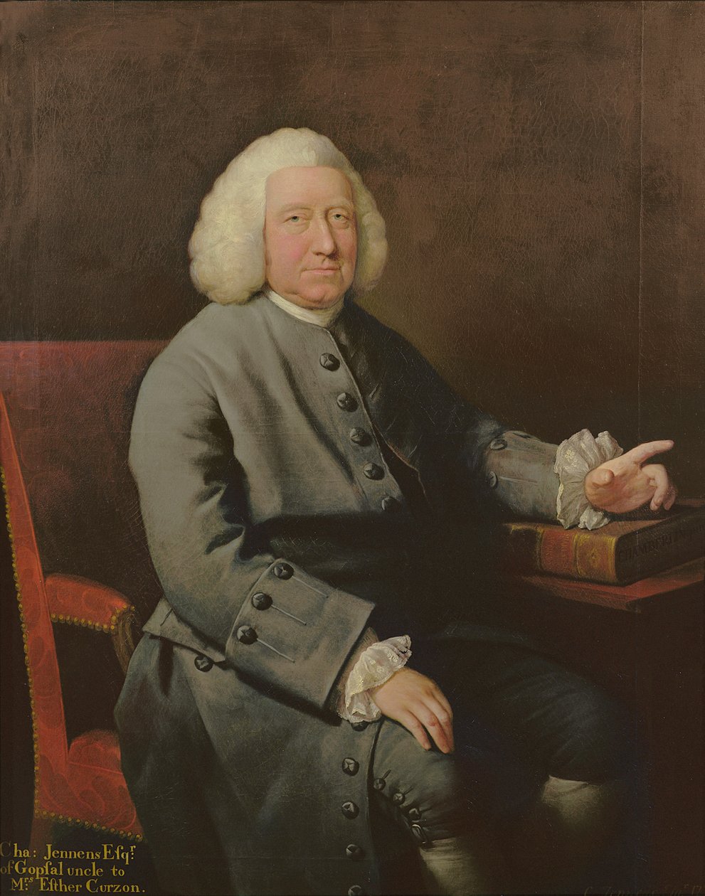 Portræt af Charles Jennens (1700-73), protektor og ven af Händels af Mason Chamberlin