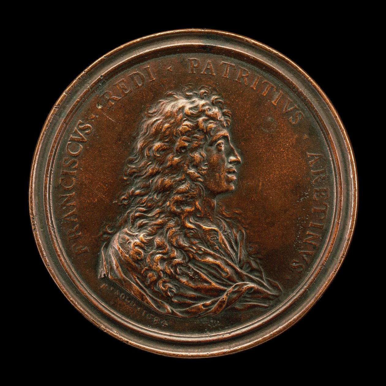 Francesco Redi, 1626-1697, læge og videnskabsmand [forside], 1684. af Massimiliano Soldani