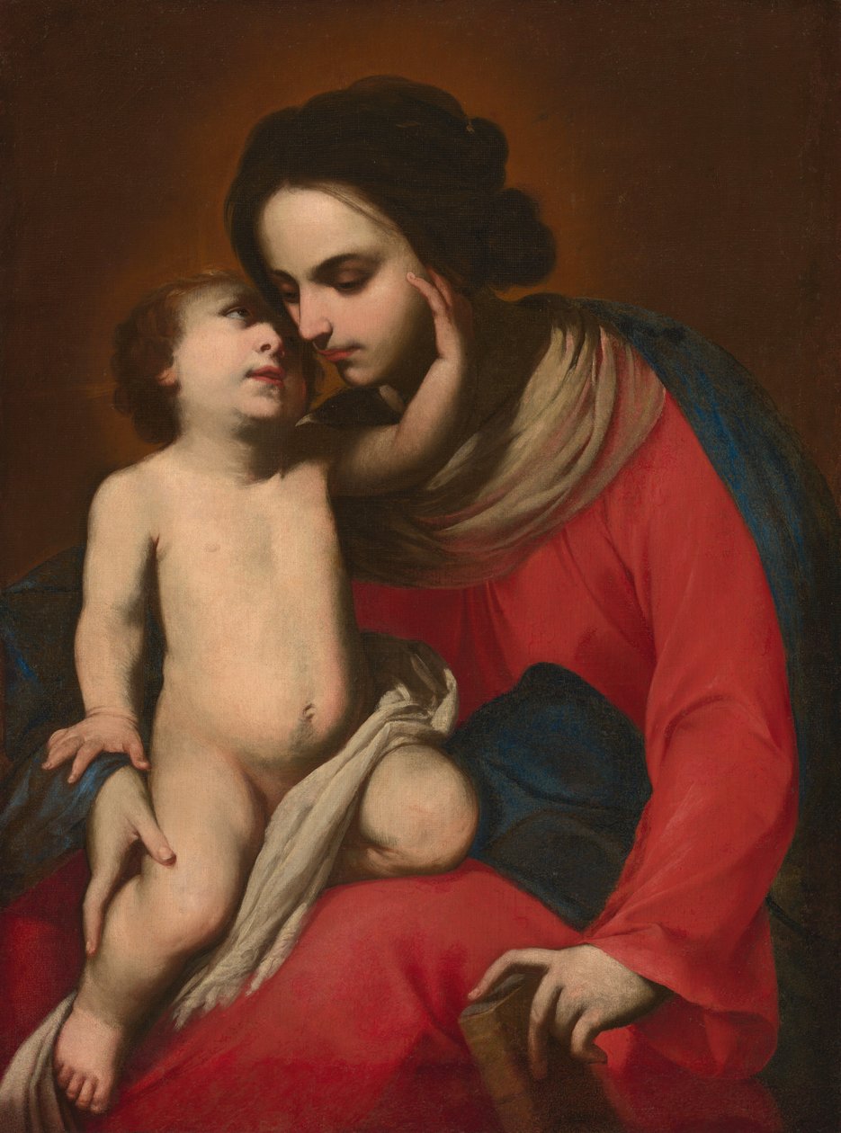 Madonna og barn af Massimo Stanzione